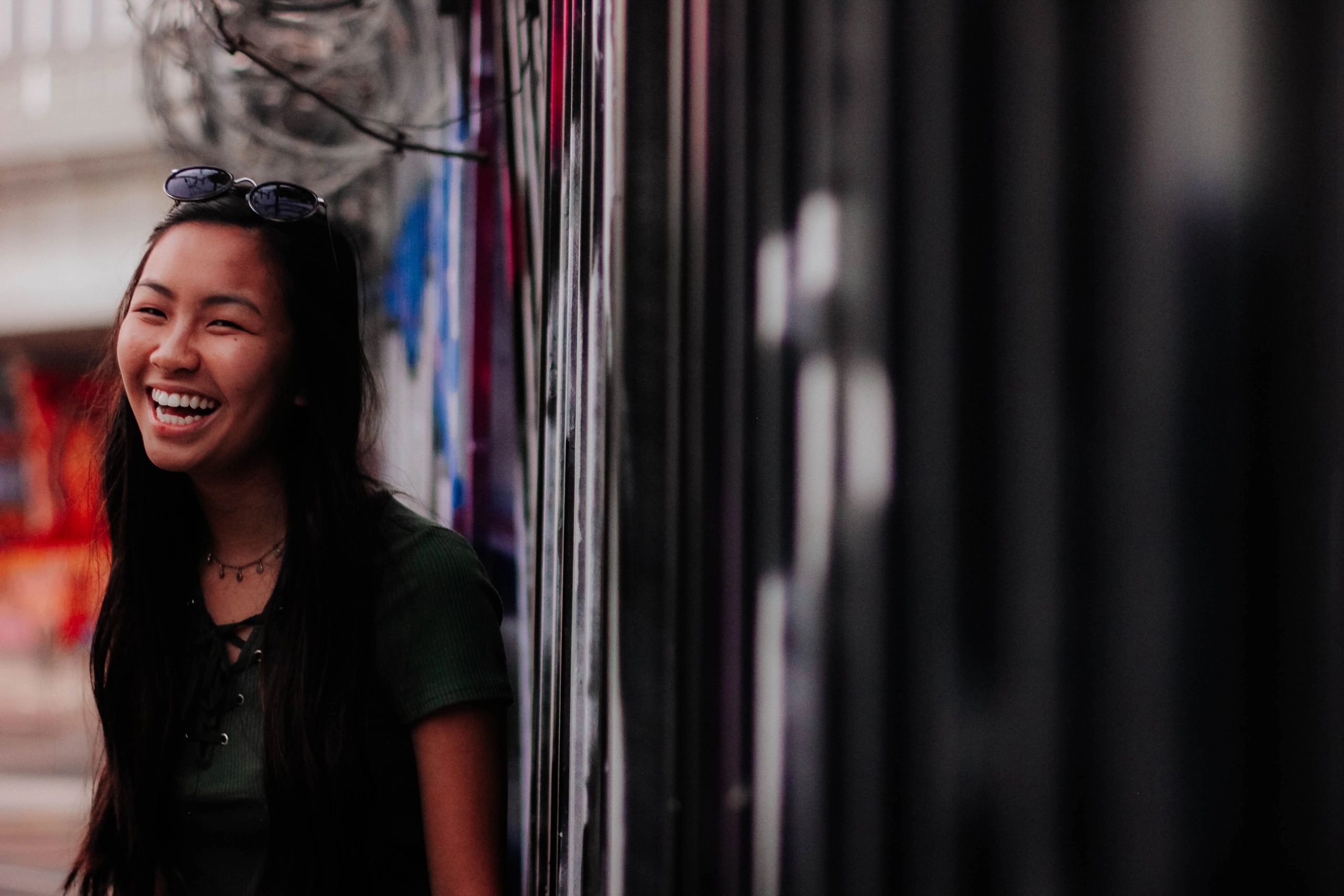 Candid street portrait